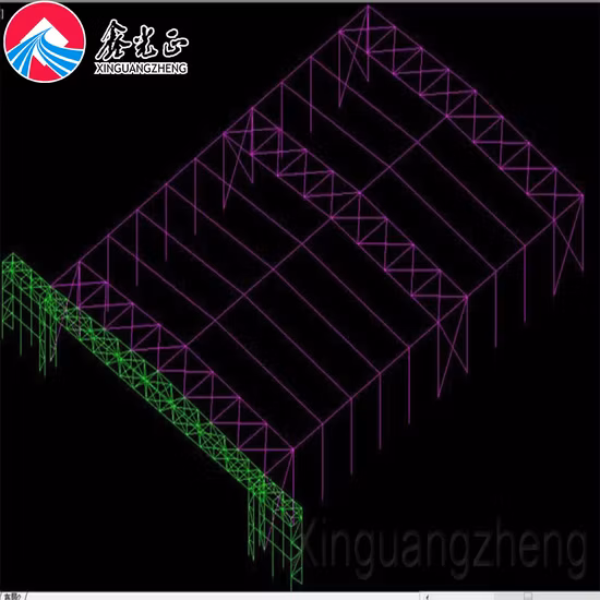 Prefabricated Rent Light Weight Steel Structure Hangar for Aircraft Aerocraft Airplane