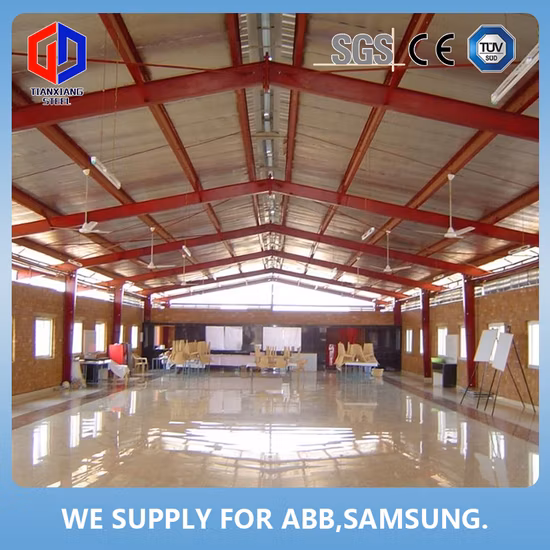 Q355 Custom Industrial Prefabricated Pre Engineered Metal Structural Steel Frame Structure Construction Prefab Warehouse Workshop Factory Storage Building